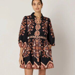 Cleobella Leigh Mini Dress in Dark Lagos